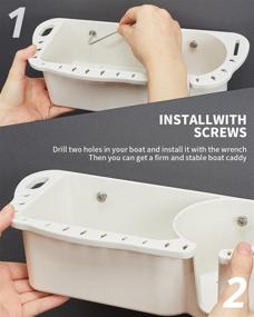img 3 attached to 🚤 Convenient & Versatile: kemimoto Boat Caddy Marine Cup Holder Household Storage Box