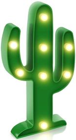 img 4 attached to 🌵 Koicaxy Cactus Light Kids' Room Decor Lamps & Lighting: LED Cactus Lamp for Kids Bedroom, Living Room, Wall, Holiday Parties, or Home Decorations in Green