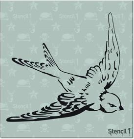 img 4 attached to 🎨 Stencil1 Swallow Stencil 5.75"x6" - High-Quality Reusable Stencil for Artistic Painting & Crafts - Ideal for Walls, Fabric, and Furniture - Durable & Attractive Design - by Stencil1