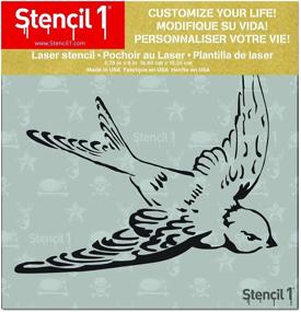 img 2 attached to 🎨 Stencil1 Swallow Stencil 5.75"x6" - High-Quality Reusable Stencil for Artistic Painting & Crafts - Ideal for Walls, Fabric, and Furniture - Durable & Attractive Design - by Stencil1