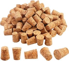 img 4 attached to 🍾 Pack of 100 #7 Tapered Cork Plugs - Premium Blank Wine Corks Stoppers, Replacement Corks for Bottles - 0.8 x 0.6 x 1 Inch