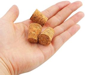 img 1 attached to 🍾 Pack of 100 #7 Tapered Cork Plugs - Premium Blank Wine Corks Stoppers, Replacement Corks for Bottles - 0.8 x 0.6 x 1 Inch