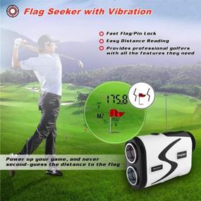 img 2 attached to 🏌️ Raythor Golf Rangefinder - 6X Rechargeable Laser Range Finder for 1000 Yards, Slope Adjustment, Flag Seeker with Vibration, Fast Focus System, Continuous Scan Support - Optimize Club Selection