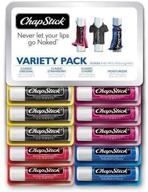 💋 chapstick lip balm variety pack - 12 sticks: ultimate defense for moisturized lips logo