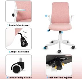 img 1 attached to FINEWISH Ergonomic Computer Adjustable Executive Furniture