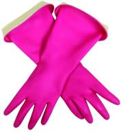 🧤 casabella premium waterblock reusable cleaning gloves for household, medium size in pink logo