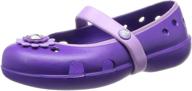 🌸 милые и удобные: кроссовки для девочек crocs keeley petal charm flat ps - идеальные для стильных приключений! логотип