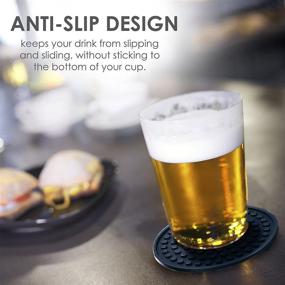 img 3 attached to 🔵 Stylish and Functional Enkore Coasters Silicone Indigo Holder: Protect Your Surfaces in Style!