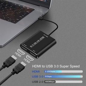 img 2 attached to 🎥 HDMI Video Capture Card: Full HD 1080P 60fps Game Recorder w/ HDMI Loop-out - Windows 7/8/10 Linux Twitch Streaming & Recording for PS3/4 Switch Xbox