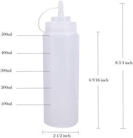 img 3 attached to 🍴 Bekith Plastic Condiment Gauged Portions | Foodservice Equipment & Supplies