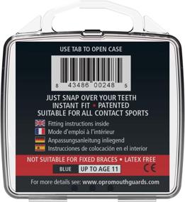 img 2 attached to OPRO Snap-Fit Mouthguard: Hassle-Free Protection for Hockey, Rugby & Contact Sports - Dental Warranty Included - Adult & Youth Sizes