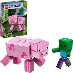 img 4 attached to 🎮 Discover Endless Creativity with the LEGO Minecraft Character Buildable Display