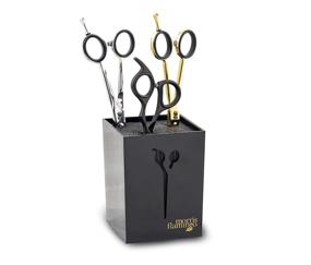 img 1 attached to 🧰 Shear and Tool Holder for Barbers and Stylists with Flexible Nylon Bristles - Secure multiple shears and tools