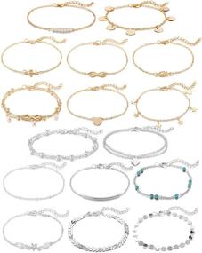 img 4 attached to 🌸 Softones Set of 12 or 16 Adjustable Bracelets – Fashionable Jewelry for Girls