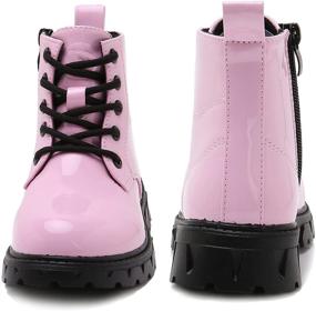 img 1 attached to 👟 Прочные и водонепроницаемые ботинки на шнуровке для активных мальчиков-младенцев - DADAWEN