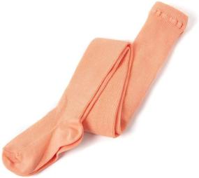 img 4 attached to 🧦 MooMooz Toddler Stockings: Cotton Ribbed Stretchy Tights in Candy Colors for Baby Girls - Knit Leggings