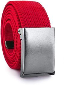 img 4 attached to Decalen Canvas Breathable Men's Accessories and Belts with Automatic Buckle