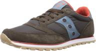 saucony originals jazz low charcoal men's shoes - classic comfort and style for men logo