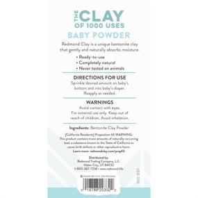 img 2 attached to 👶 Redmond Clay Baby Powder: Natural and Soothing for Your Little One - Available in Convenient Sizes