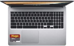 img 3 attached to Флагманский ноутбук Acer 15.6 дюймов HD Premium Chromebook - Intel N3060, 4 ГБ ОЗУ, 96 ГБ памяти, Wi-Fi AC, USB 3.0, веб-камера, Chrome OS - Восстановленный (4 ГБ)