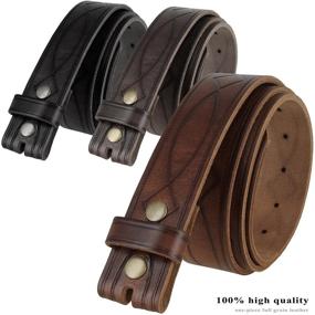 img 3 attached to 👔 Genuine Leather Tooled Men's Belts by Fullerton 382000: Stylish Accessories for Extra Style oomph