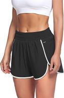 LaLaLa Womens Workout Shorts with Zip Pocket Quick-Dry Athletic