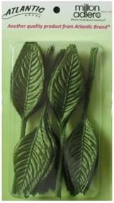 img 4 attached to 🌿 Moss Green Corsage Leaves, Ideal for Large Floral Arrangements