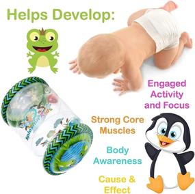 img 3 attached to 🏻 Splashin' Kids Infant Toys: Beginner Crawl Along Game Ball Drop Maze Tummy Time Activity Center