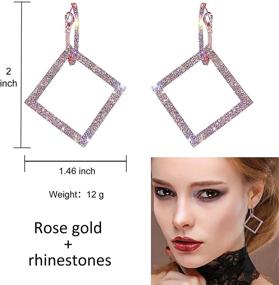 img 1 attached to ArBoXiA Crystal Drop Earrings: Stylish and Trendy Dangle Earrings for Women - 7 Pairs Gift Set