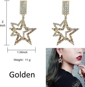 img 2 attached to ArBoXiA Crystal Drop Earrings: Stylish and Trendy Dangle Earrings for Women - 7 Pairs Gift Set