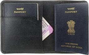 img 2 attached to Chalk Factory Genuine Leather Passport Travel Accessories in Passport Wallets