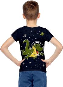 img 2 attached to Novelty T Shirt Printed T Shirts Crewneck Boys' Clothing - Tops, Tees & Shirts