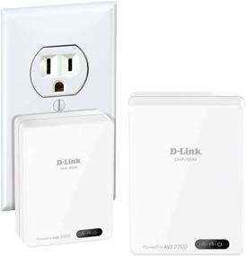 img 4 attached to D-Link Powerline Adapter Starter Kit: Transform Your Power Outlet into a High-Speed Gigabit AV2 2000Mbps MIMO Internet Network with DHP-701AV