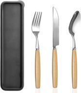 eco-friendly stainless portable utensils: convenient silverware on-the-go logo