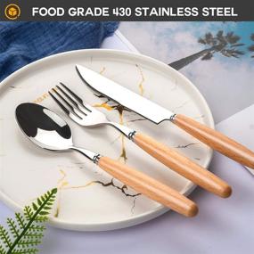 img 3 attached to Eco-Friendly Stainless Portable Utensils: Convenient Silverware On-the-Go