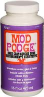 🎨 mod podge cs15063 waterbased sealer, glue & finish, 16 oz, hard coat - clear and durable craft solution logo