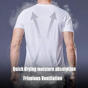 img 3 attached to Holure Sportswear Breathable Quick Drying Short Sleeved