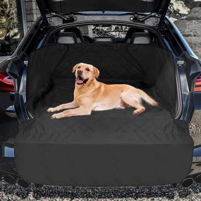 img 3 attached to 🐾 Ace Teah SUV Pet Cargo Liner: Nonslip Waterproof Dog Car Seat Cover, Side Flap Protector, Bumper Flap – Universal Fit