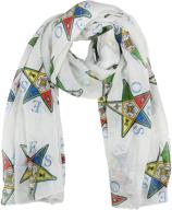 🔺 36x72 inches oversized viscose scarf - order of the eastern star logo