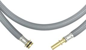 img 3 attached to 🚰 High-Quality 88624000 Kitchen Faucet Hose Replacement for Hansgrohe Pull Down Spray Hose - 59-inch Length by Awelife