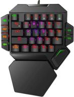 🎮 enhance your gaming experience with the rgb one handed mechanical gaming keyboard - backlit, compact, and ergonomic! логотип