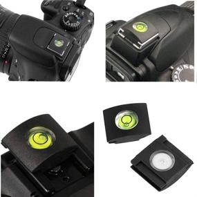 img 1 attached to 📷 Nikon D90 D7000 Eyepiece Eyecup Viewfinder Eye Cup DK-21 Compatible for D750 D610 D600 D300 D200 D80 D70 D50 Camera - ULBTER Eyepiece Cover & Bubble Spirit Level Hot Shoe Cover (2+2 Pack)