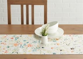 img 3 attached to Stylish and Luxurious Maison Hermine Colmar Cotton Runner for Elegant Dining Décor