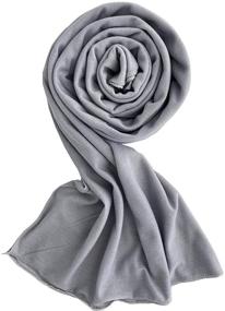 img 2 attached to Stylish Hijab Women Jersey Scarfs: 🧕 Trendy Muslim Women's Accessories for Scarves & Wraps