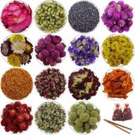 🌸 mei ting dried flowers: 15 exquisite flower petals for soap & candle making logo