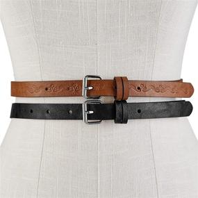 img 1 attached to 👗 Relic by Fossil Women's Embossed 2 for 1 PVC Belt: Versatile and Chic Accessory for Fashionable Ladies