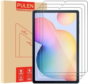 img 4 attached to 💎 Premium 3-Pack PULEN Tempered Glass Screen Protector for Samsung Galaxy Tab S6 Lite SM-P610/P615 | 9H Hardness, Bubble-Free & Scratch Resistant | 10.4 Inch