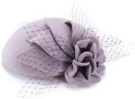 👒 womens ladies socialite fascinator pillbox - special occasion accessories for women's fashion logo