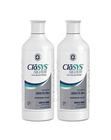 img 4 attached to 🌟 CloSYS Silver Fluoride Mouthwash, 16oz (Pack of 2), Gentle Mint, Adults 55+, Alcohol-Free, Dye-Free, pH Balanced, Fights Cavities, Strengthens Tooth Enamel
