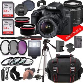 img 4 attached to 📷 Canon EOS 2000D (Rebel T7) DSLR Camera Bundle: 18-55mm Zoom Lens, 128GB Memory, Case (28pc)